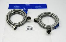 Stainless Steel Washing Machine 90 Degree 5 Set Inlet Fill Hoses With Washers