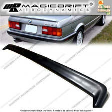 For Bmw 3-series E30 Urethane Rear Boot Trunk Deck Lid Lip Spoiler Wing Is Style
