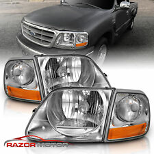 For 97-0302 Ford F150expedition Lightning Style Chrome Headlight Corner Pair