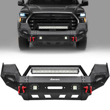 Offroad For 2016-2022 2023 Toyota Tacoma Front Bumper Wwinch Plate Led Lights
