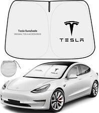 Car Windshield Sun Shade Visor Covers Front Window For Tesla Model 3y With Logo