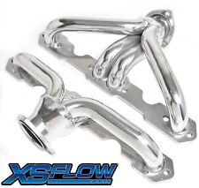 1955-57 Sb Chevy Headers 55-57 Sbc Tri-5 Shorty Exhaust Silver Ceramic Coated