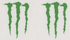2 Monster Drink 4 Lime Green Decals Stickers Truck Car Fridge Decal