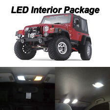 5 X Xenon White Led Lights Interior Package Kit For 2000-2006 Jeep Wrangler Tj
