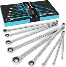 Duratech Extra Long Ratcheting Wrench Set Metric 9-piece 8-22mm Chrome With