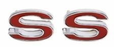 Trim Parts Front Fender Ss Emblem Red 1969-1972 Chevy Camaro Made In The Usa