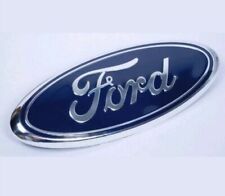Blue Chrome 2005-2014 Ford F150 Front Grille Tailgate 9 Inch Oval Emblem 1pc