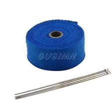 Blue Manifold Exhaust Wrap Header Pipe Heat Insulation Tape Roll 1 X 16ft