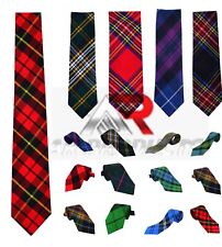 Mens Scottish Neck Ties For Kilt Various Clan Tartan Acrylic Wool Necktie Aar