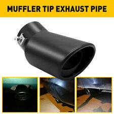 Car Exhaust Pipe Tip Rear Tail Throat Muffler Stainless Steel Bend Accessories