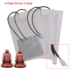 Universal 12v Carbon Fiber Car Seat Heating Pads Seat Heater Warmer Pads Kit