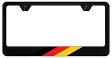 German License Plate Frame Black High-grade 304 Stainless Steel