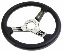 Corvette C3 Steering Wheel Black Leatherchrome 3 Spoke 1968-1982