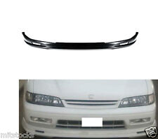 For 96 97 Honda Accord Mugen Style Pu Black Add-on Front Bumper Lip Spoiler Chin