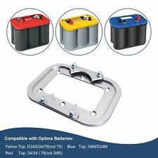 Optima Battery Billet Battery Relocation Trays Hold Down For Redyellowblue Top