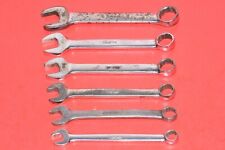 Snap-on 38 - 34 6 Piece Standard Short Combination 12 Point Box Wrench Set