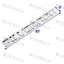 X1 For Chevy Silverado Door Tailgate Emblem Badge Nameplates Letter Decal Chrome