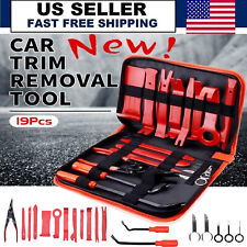 19x Auto Trim Removal Tool Kit Car Panel Door Dashboard Fastener Remover Pry Set