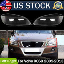 2xfor Volvo Xc60 2009-2013 Leftright Front Headlamp Headlight Clear Cover Lens