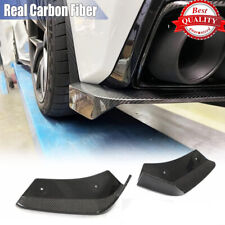 For Chevrolet Corvette C8 2020-24 Real Carbon Rear Bumper Splitters Canard Fins