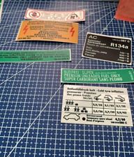 Vw Golf Mk3 Gti Gt Car Restoration Warning Caution Stickers Set For 6 Pieces