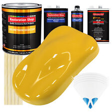 Canary Yellow Gallon Urethane Basecoat Clearcoat Car Auto Paint Fast Kit