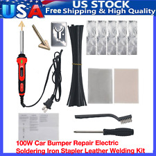 100w Car Bumper Repair Electric Soldering Iron Stapler Leather Welding Kit