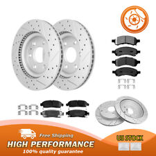 Front Rear Rotors Brake Pads Kit For Chevy Traverse Gmc Acadia Buick Enclave