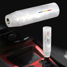 Mugen Pearl White Long Stick Manual Car Gear Shift Knob Shifter Universal