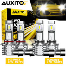Auxito 90059006 Combo Led Headlight 400w 720000lm Highlow Beam 6500k Bulbs Kit