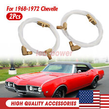 New Pair Convertible Top Hydraulic Fluid Hose Lines For 1962-1970 Chevy Impala