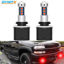 2x For Chevy Tahoe 2000-2006 High Power Bright Red 880 890 Led Fog Lights Bulbs