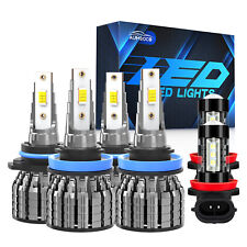 For Ford Ranger Xlt Crew Cab Pickup 2019-2022 Led Headlight Fog Light Bulbs Kits