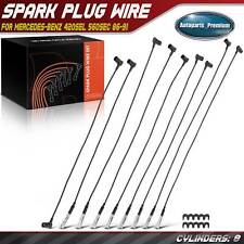 9pcs Spark Plug Wire Set For Mercedes-benz W126 420sel 560sec 560sel 1986-1991