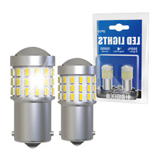 Ba15s 1156 Cool White Led Turn Signal Light Bulbs Error Free Anti Hyper Pair