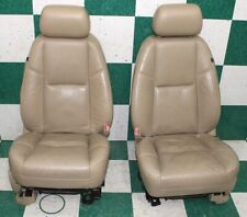 Worn 11 Escalade Tan Perf Leather Heat Cool Power An3 Front Bucket Seats Pair