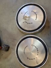 1970s Ford Motor Company Dog Dish Center Hub Caps 10.5 Lot Of 2