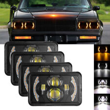 4x6 Led Headlights Sealed Drl Turn Signal Lights For Chevy C10 K10 C5500 Kodiak