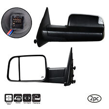 Pair For Side View Tow Mirrors For 02-08 Dodge Ram 1500 03-09 25003500 Flip-up