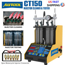 Autool Ct150 Ultrasonic Fuel Injector Cleaner Tester Car Motor Cleaning Machine