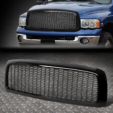 For 02-05 Dodge Ram 1500 2500 3500 Glossy Honeycomb Front Bumper Grille Grill