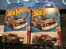 2022 Hot Wheels 73 Bmw 3.0 Csl Race Car Target Exclusive Red Edition Lot Of 2
