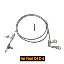 New Stainless Braided Kick Down Cable Transmission Trans Detent For Ford C4 C-4