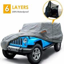 For 2007-2018 Jeep Wrangler Jk 6 Layers Waterproof Cover Uv Protection Car Cover