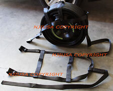 2x Car Basket Straps Adjustable Tow Dolly Demco Wheel Net Set Flat Hook Black