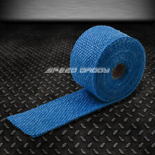15ft180l 2w Carbike Exhaust Manifold Header Piping Blue Heat Shield Wrap