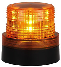 Battery Operated Amber Led Beacon Safety Flashing Light Warning Magnetic Mount