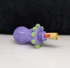 Purple Green Glass Finger Savers - Raw Cone Filter Holder - Made In Usa