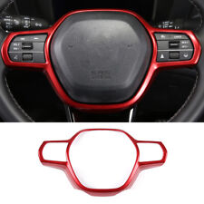 For Acura Integra 2023-2024 Matte Red Front Steering Wheel Frame Cover Trim 1pcs