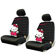 New Sanrio Hello Kitty Core Car Truck 2 Front Seat Covers With Headrest Covers